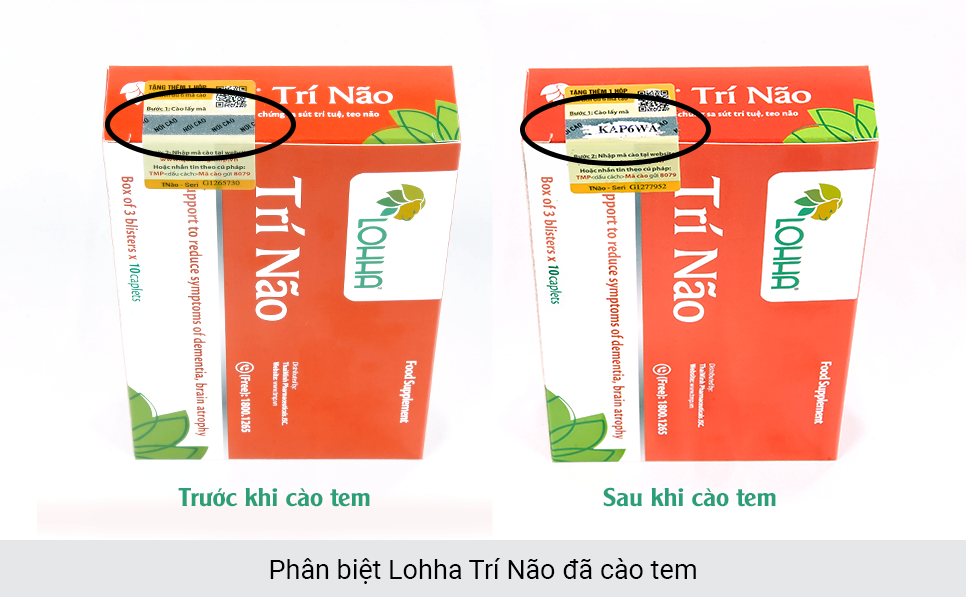 Phân biệt Lohha Trí Não đã cào tem