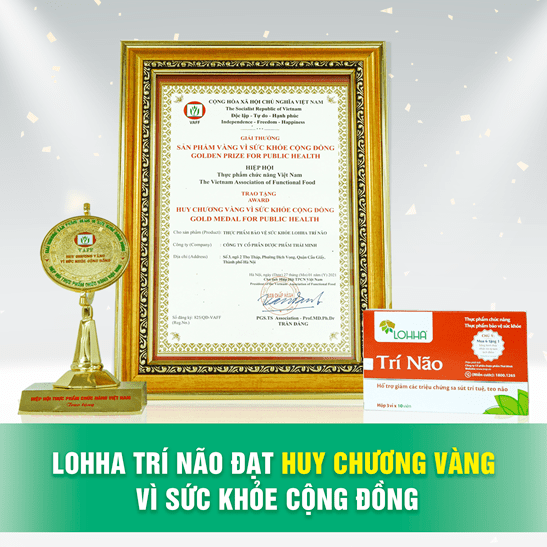 Lohha Trí Não nhận Huy chương vàng vì sức khỏe cộng đồng 1