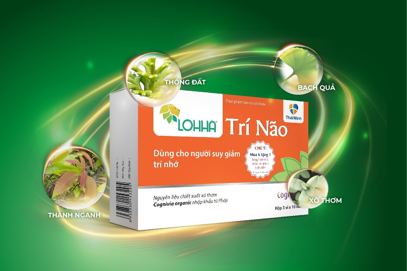 Cognivia organic kết hợp cùng bộ ba dược liệu mang tác dụng vượt trội 1